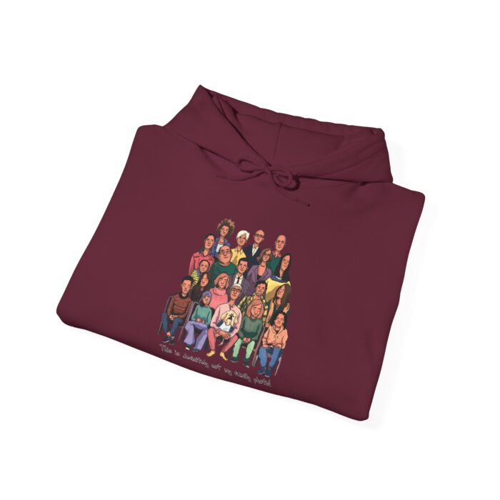 Definitely not my family photo Unisex Heavy Blend™ Hooded Sweatshirt - Image 20