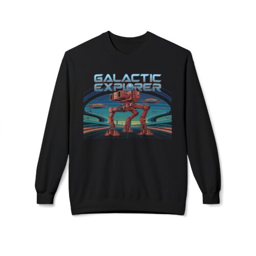 "meta_description": "Stay cozy in style with the Galactic Explorer fleece sweatshirt. Perfect for any season.",