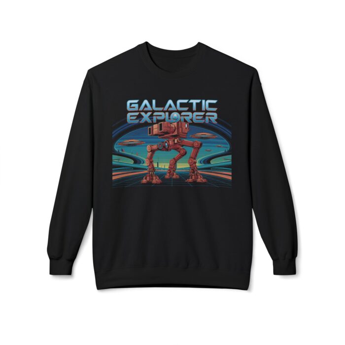 "meta_description": "Stay cozy in style with the Galactic Explorer fleece sweatshirt. Perfect for any season.",