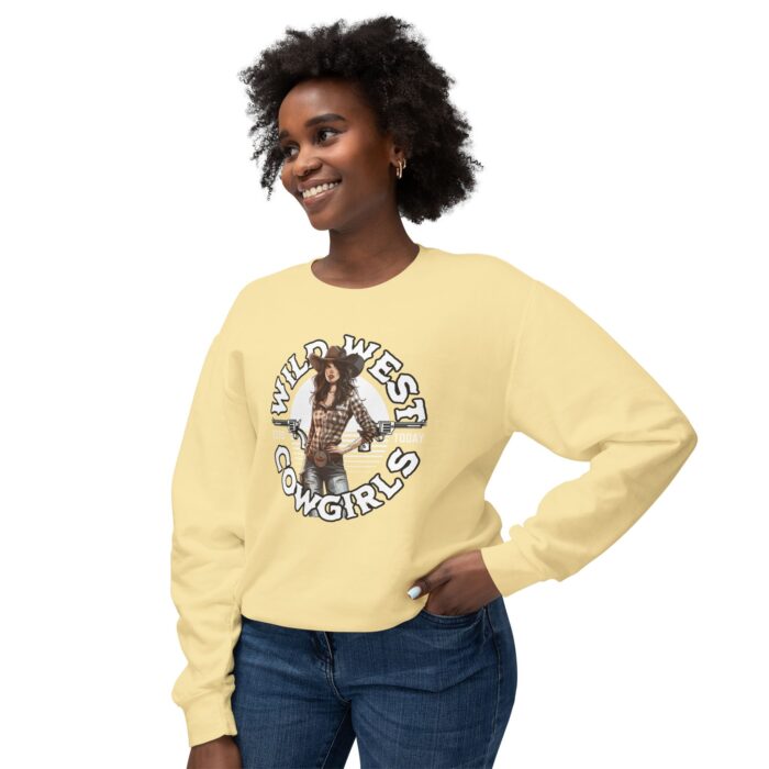 Wild West Cowgirls Unisex Lightweight Crewneck Sweatshirt - Image 19