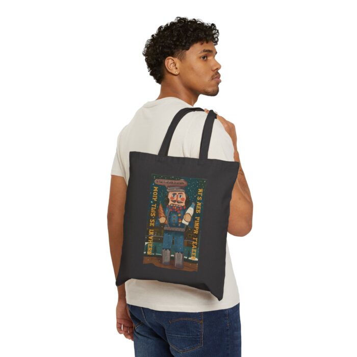 Let's eat together Cotton Canvas Tote Bag - Image 3
