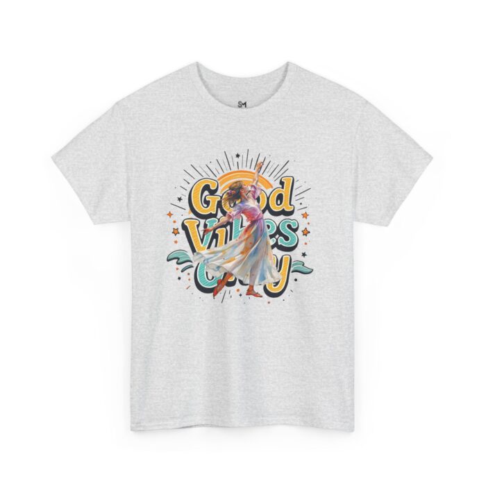 Good vibes only Unisex Heavy Cotton Tee - Image 7
