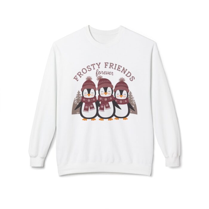 Frosty friends forever  Unisex Midweight Softstyle Fleece Crewneck Sweatshirt
