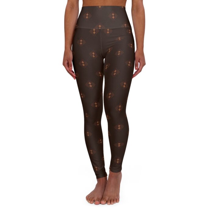 Autumn Argyle High Waisted Yoga Leggings (AOP)