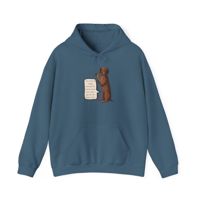 'You Must Be Ready' Dog Signal Message Unisex Heavy Blend™ Hooded Sweatshirt - Image 25