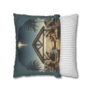 The baby was Jesus Faux Suede Square Pillowcase