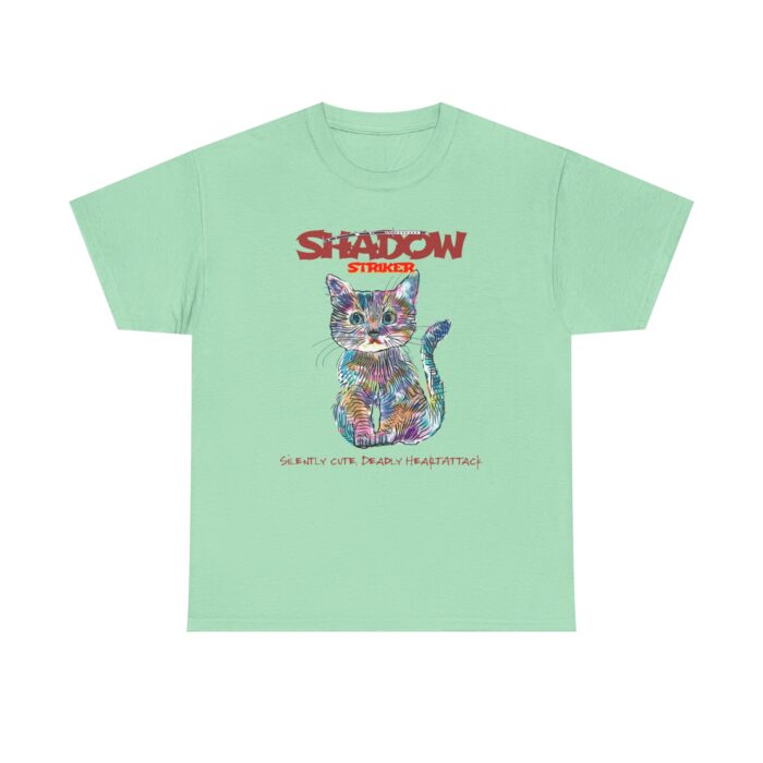 Shadow Cat Unisex Heavy Cotton Tee – Silently Cute, Deadly Design - Image 13