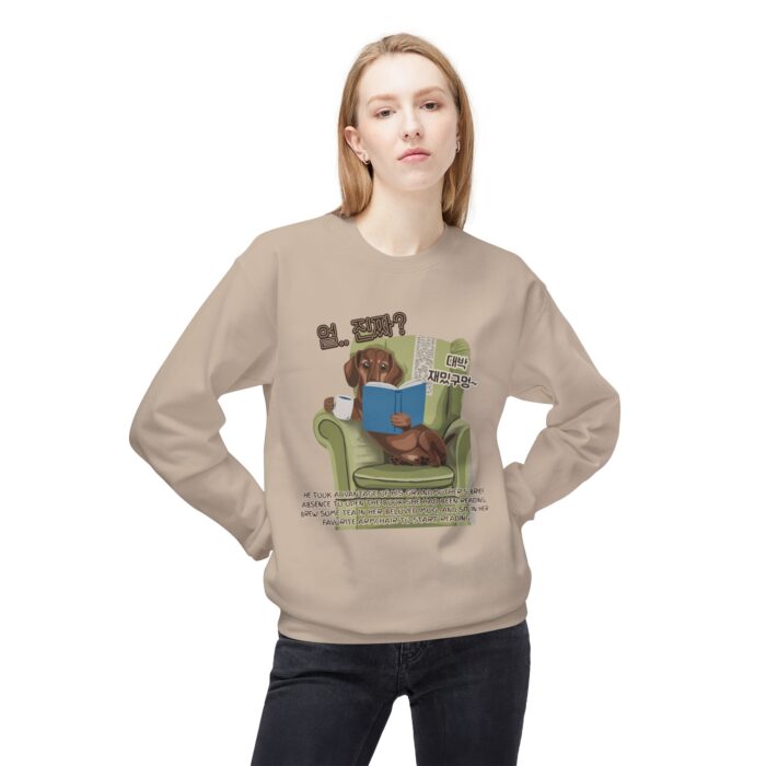 Seriously happy moment Unisex Midweight Softstyle Fleece Crewneck Sweatshirt - Image 11