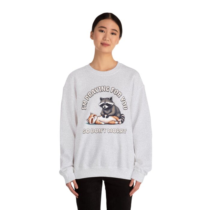 I'm praying for yo Unisex Heavy Blend™ Crewneck Sweatshirt - Image 4