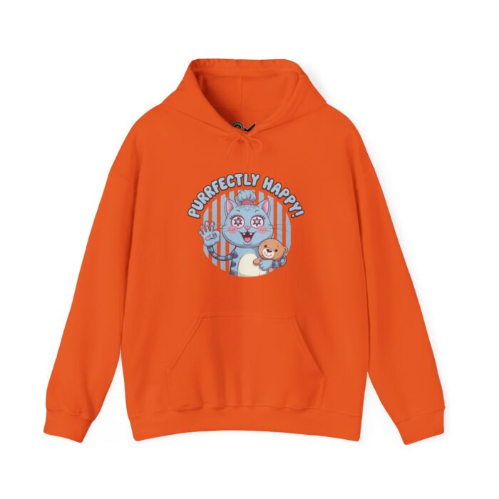Purrfectly happy Unisex Heavy Blend™ Hooded Sweatshirt - Image 9