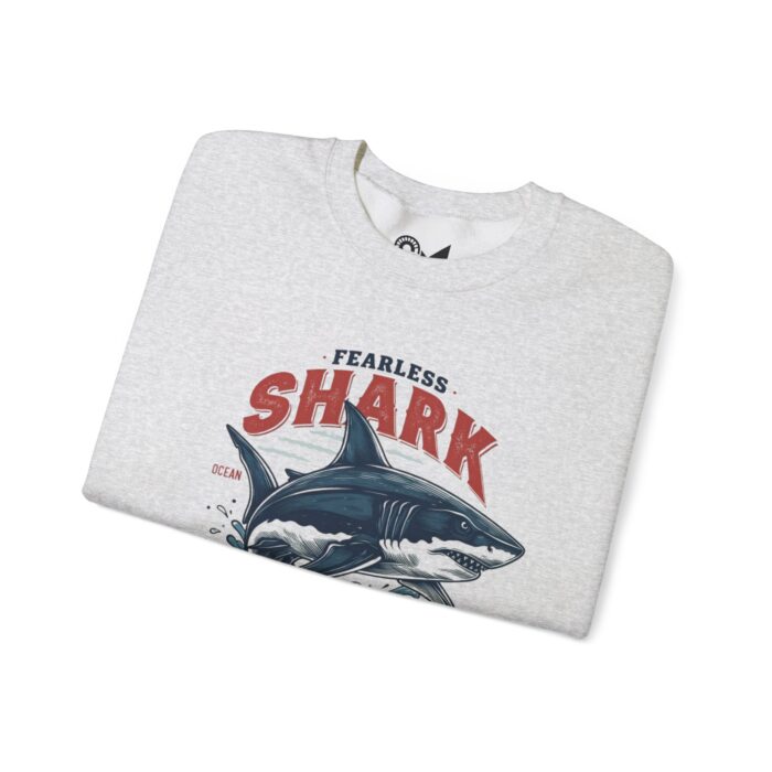 Fearless shark Unisex Heavy Blend™ Crewneck Sweatshirt - Image 3