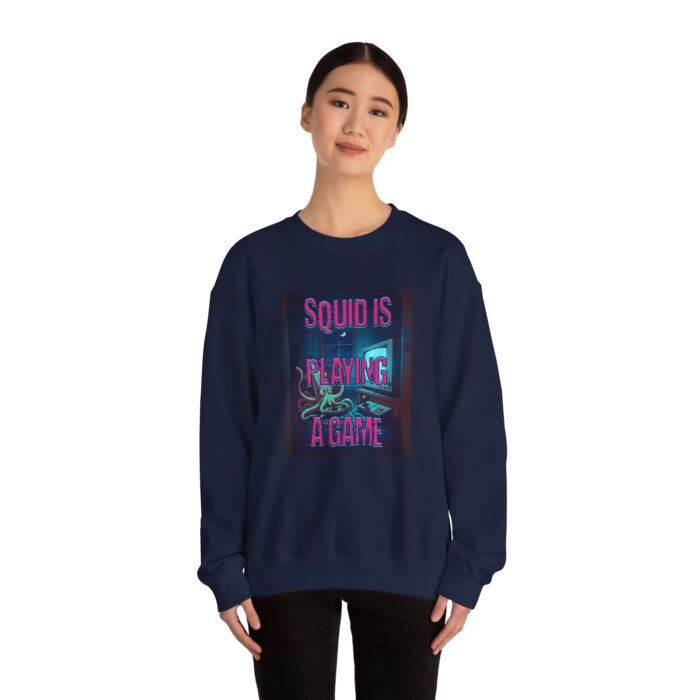 Squid is playing a game Unisex Heavy Blend™ Crewneck Sweatshirt - Image 20