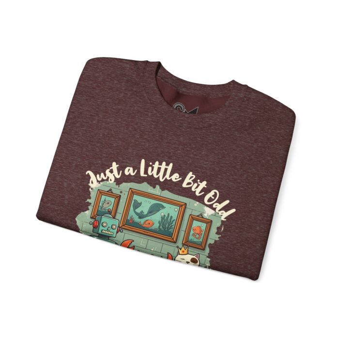 Just a little bit odd Unisex Heavy Blend™ Crewneck Sweatshirt - Image 7