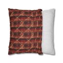 Sparkly red hues Faux Suede Square Pillowcase