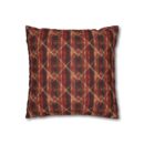 Sparkly red hues Faux Suede Square Pillowcase