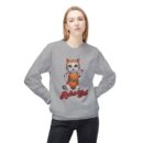 Retro Cat Unisex Midweight Softstyle Fleece Crewneck Sweatshirt