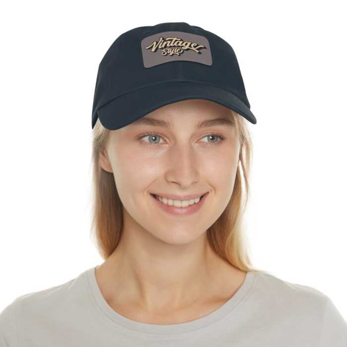Vintage style Hat with Leather Patch (Rectangle) - Image 44