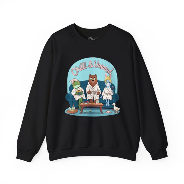 Chill & Unwind Unisex Heavy Blend™ Crewneck Sweatshirt - Image 5