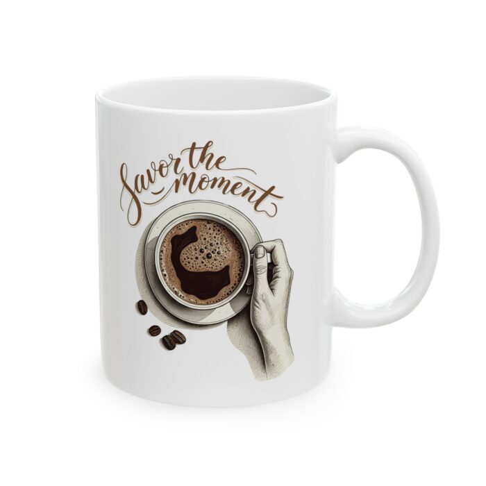 "meta_description": "Enjoy your drinks with our 11oz ceramic mug - durable, stylish, and BPA-free. Perfect for every hot beverage lover.",