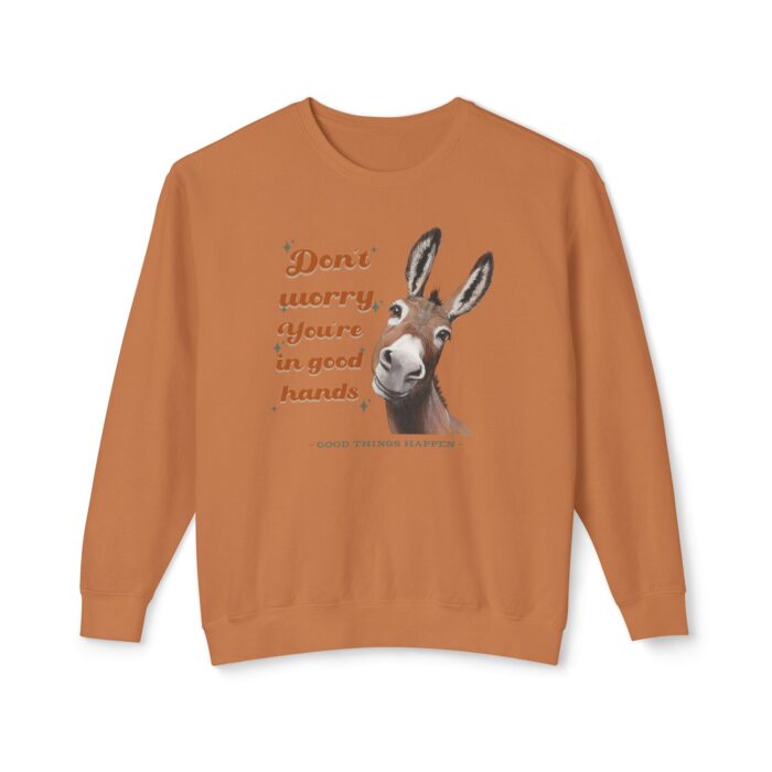 You're in good hands Unisex Lightweight Crewneck Sweatshirt - Image 13