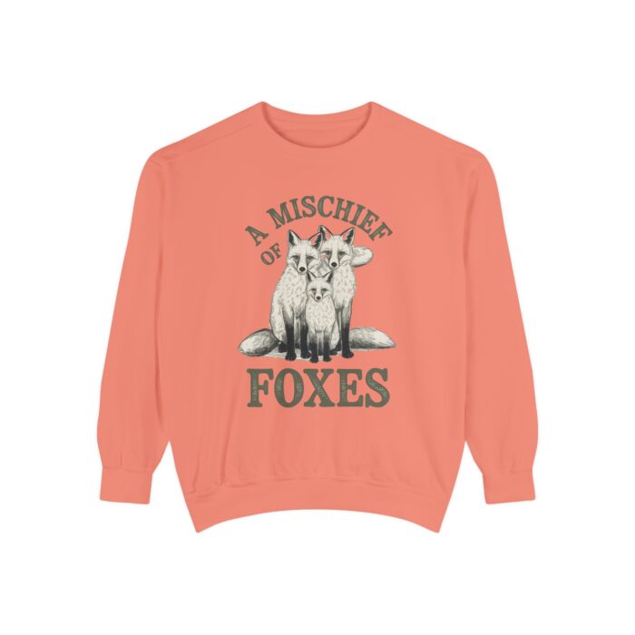 A mischief of Foxes Unisex Garment-Dyed Sweatshirt - Image 5