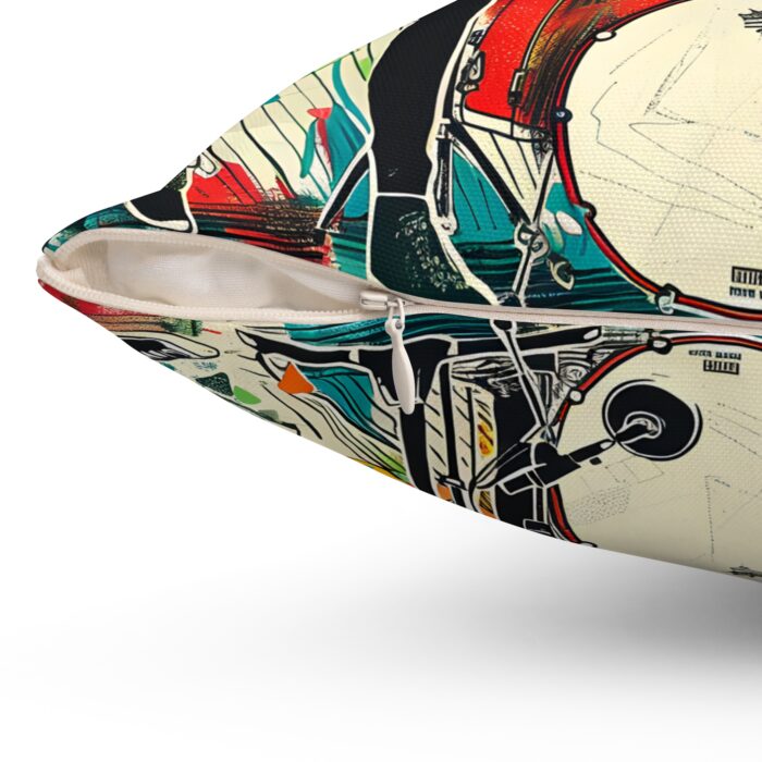 Rock Band Spun Polyester Square Pillow - Image 3
