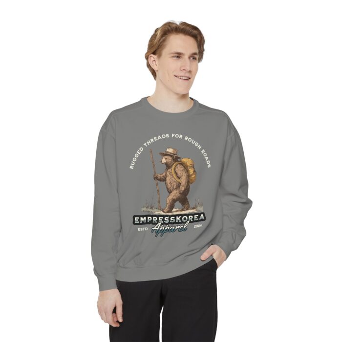 Rugged threads for ruff roads Unisex Garment-Dyed Sweatshirt - Image 15
