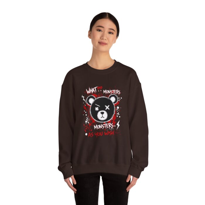 What! monsters as you wish Unisex Heavy Blend™ Crewneck Sweatshirt - Image 8