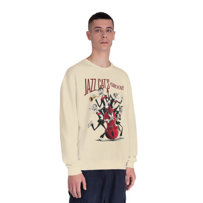 Jazz cat's groove Unisex NuBlend® Crewneck Sweatshirt - Image 15