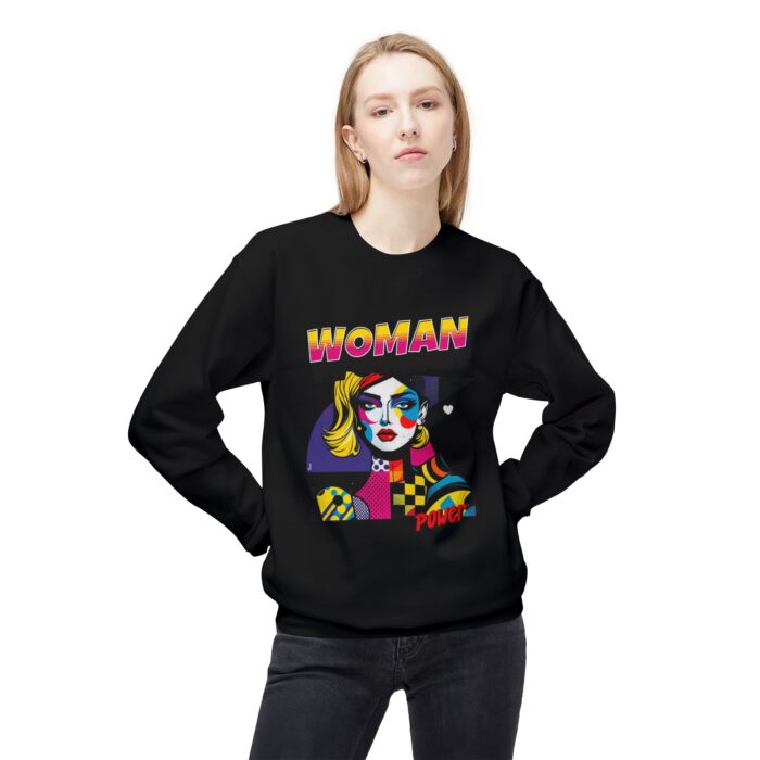Woman Power Unisex Midweight Softstyle Fleece Crewneck Sweatshirt - Image 3