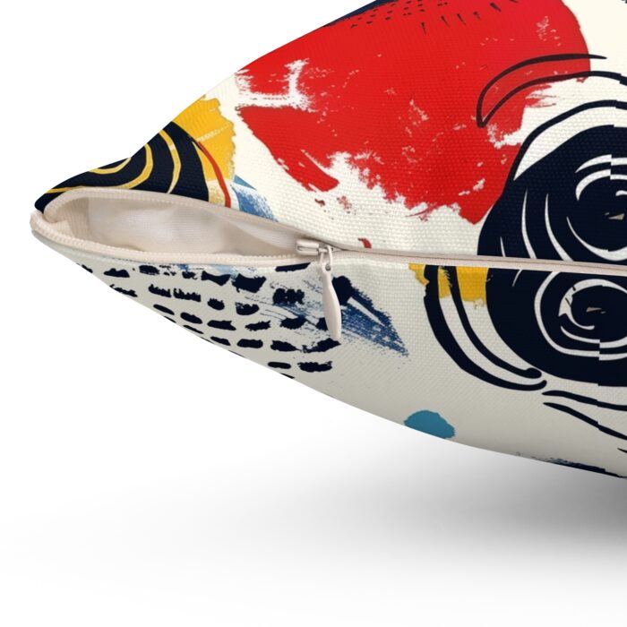 Modern Pattern Spun Polyester Square Pillow - Image 3