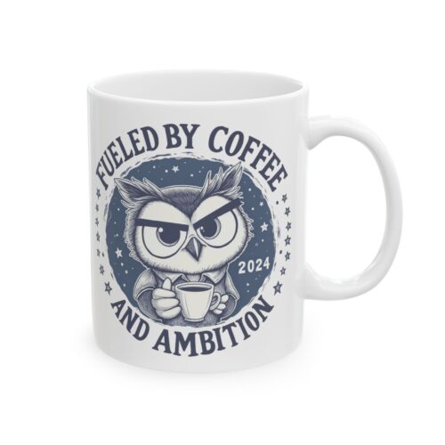 "meta_description": "Filled by Coffee Ceramic Mug - BPA-free, vivid colors, microwave safe.",