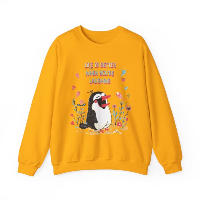 Life is better when you're laughing Unisex Heavy Blend™ Crewneck Sweatshirt - Image 13