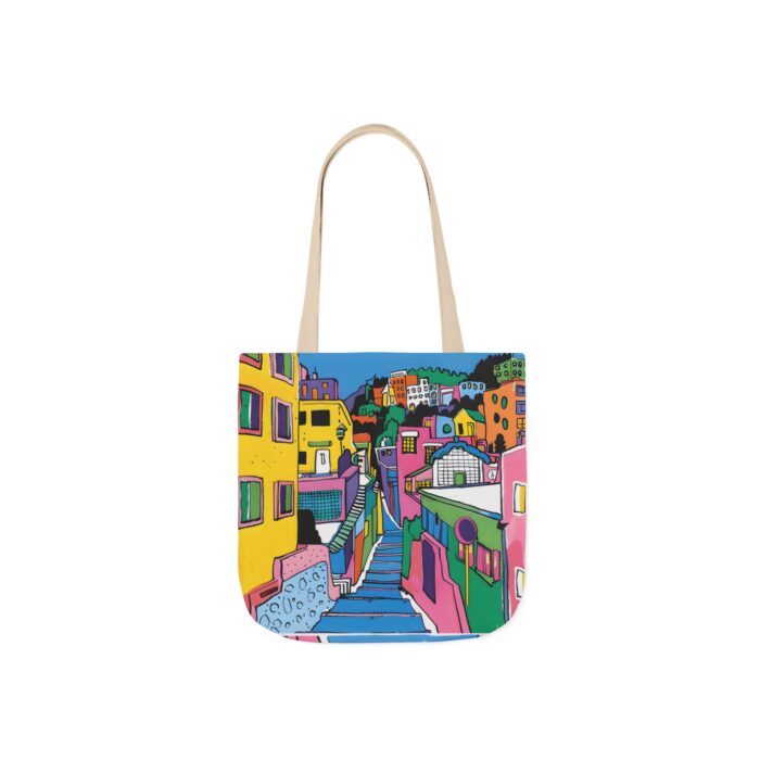 The hillside village in Korea Canvas Tote Bag, 5-Color Straps