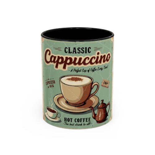 Classic Cappuccino Accent Coffee Mug (11, 15oz)