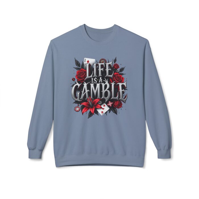 Life is a gamble Unisex Midweight Softstyle Fleece Crewneck Sweatshirt - Image 21