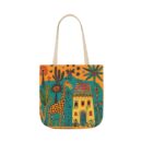 The giraffe that lives in my house Canvas Tote Bag, 5-Color Straps