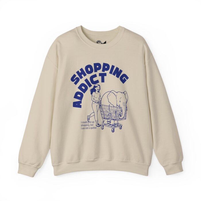 Shopping addict Unisex Heavy Blend™ Crewneck Sweatshirt - Image 9
