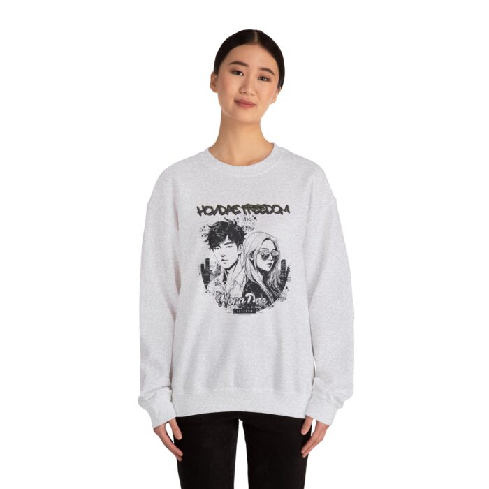HongDae Freedom Unisex Heavy Blend™ Crewneck Sweatshirt - Image 8