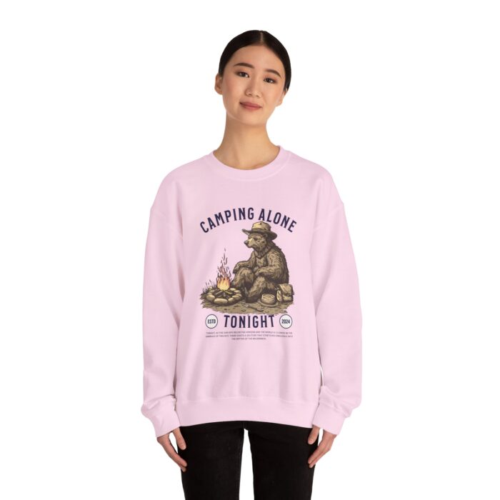 Camping alone Unisex Heavy Blend™ Crewneck Sweatshirt - Image 20