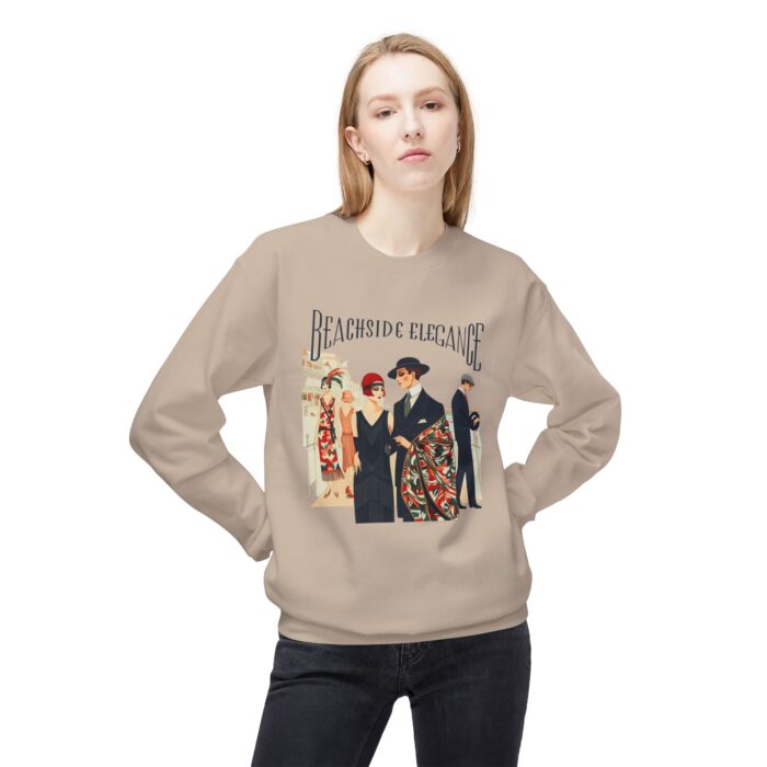 Beachside elegance Unisex Midweight Softstyle Fleece Crewneck Sweatshirt - Image 11