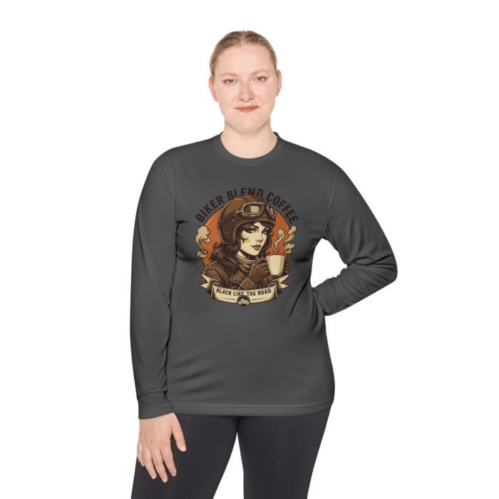 Bike blend coffee Unisex Lightweight Long Sleeve Tee - Image 12
