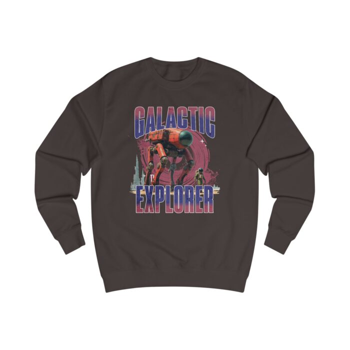 "meta_description": "Explore the comfort of the Galactic Explorer Unisex Sweatshirt, your ideal cotton blend apparel.",