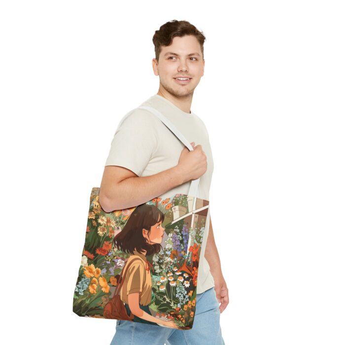 Girl and Flower Shop Tote Bag (AOP) - Image 35