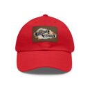Elegantly wasted Hat with Leather Patch (Rectangle)