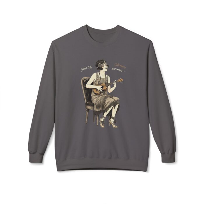 Sing like no one's listening Unisex Midweight Softstyle Fleece Crewneck Sweatshirt - Image 21