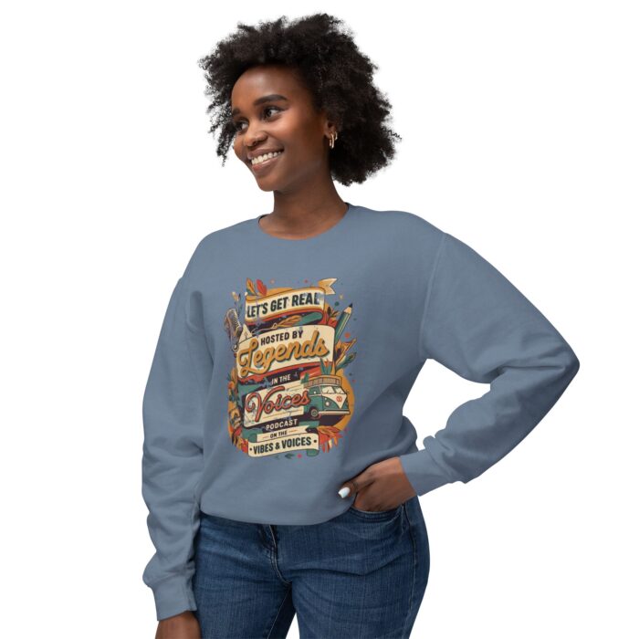 Let's get real Unisex Lightweight Crewneck Sweatshirt - Image 19