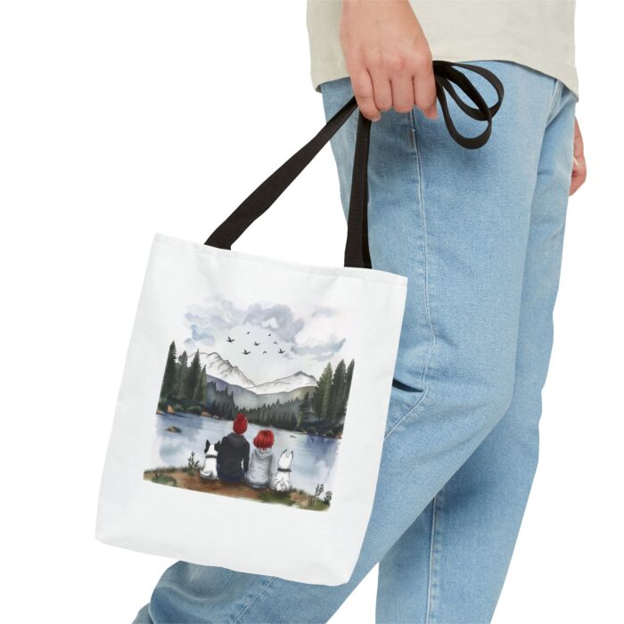 Two dogs, you and me Tote Bag (AOP) - Image 3
