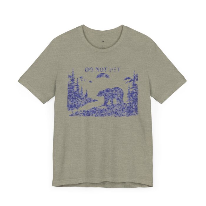 Adventure Awaits Bear Tee - Do Not Pet Graphic Unisex Jersey Short Sleeve T-Shirt - Image 15