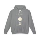The rabbit looking at Earth from the moon Unisex Lightweight Hooded Sweatshirt